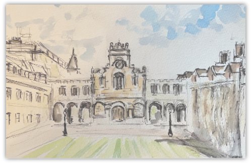 Peter House College, Cambridge Postcard
