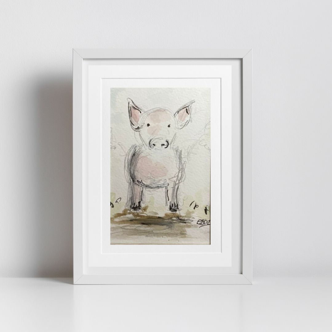 Petula Piggy - Pocket of Art Illustration