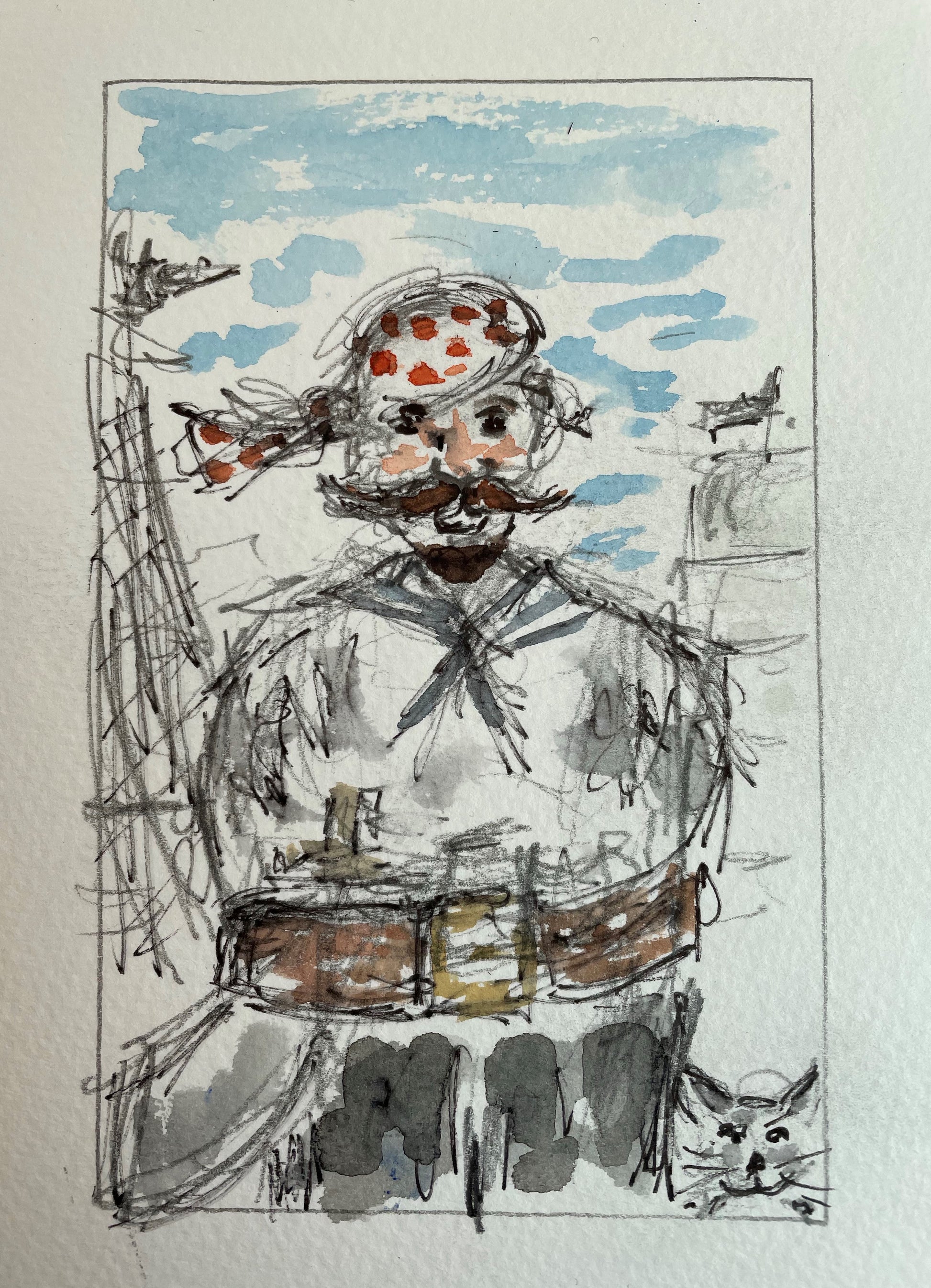 Pirate Red Spot - Pocket of Art Illustration