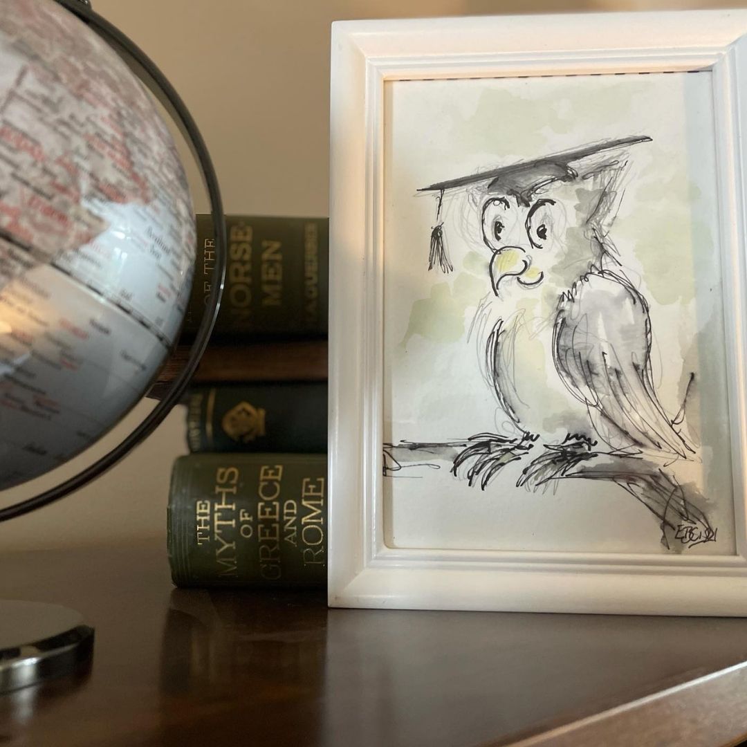 Professor Owl - Pocket of Art Illustration