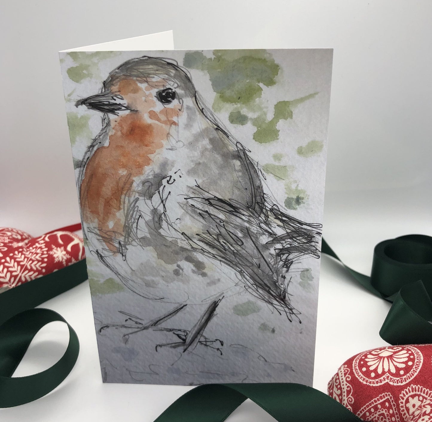 Robin Redbreast Greetings Card - Pocket of Art Greetings Card