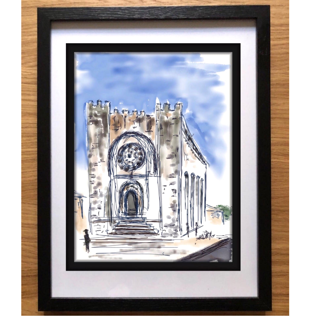 San Nicolas Church on the Camino - Pocket of Art Digitally created art