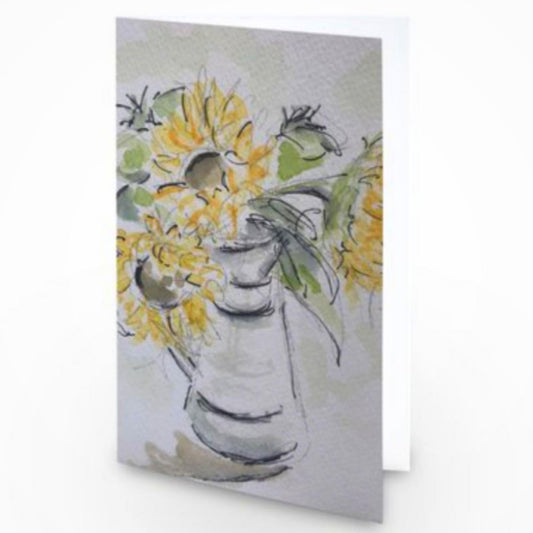 Sunflowers Petite - Pocket of Art Greetings Card