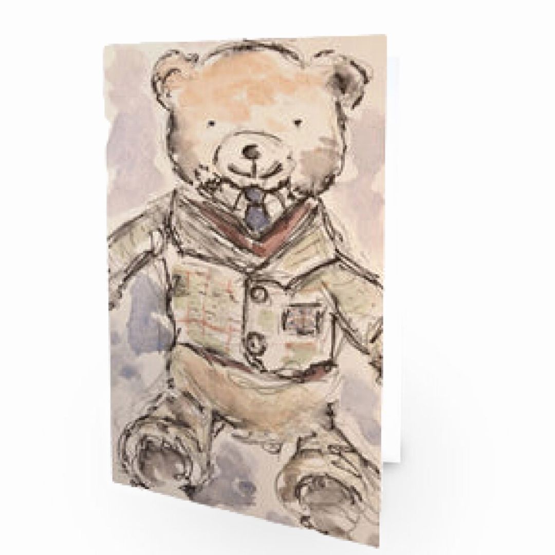 Teddy Edgar Bear greetings card