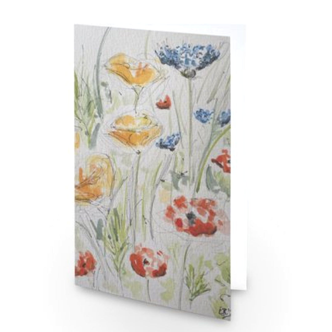 Wildflowers Greetings Card - Pocket of Art Greetings Card